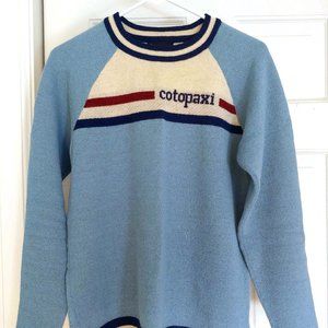 Cotopaxi Sweater Llama Light Blue / Cream Medium